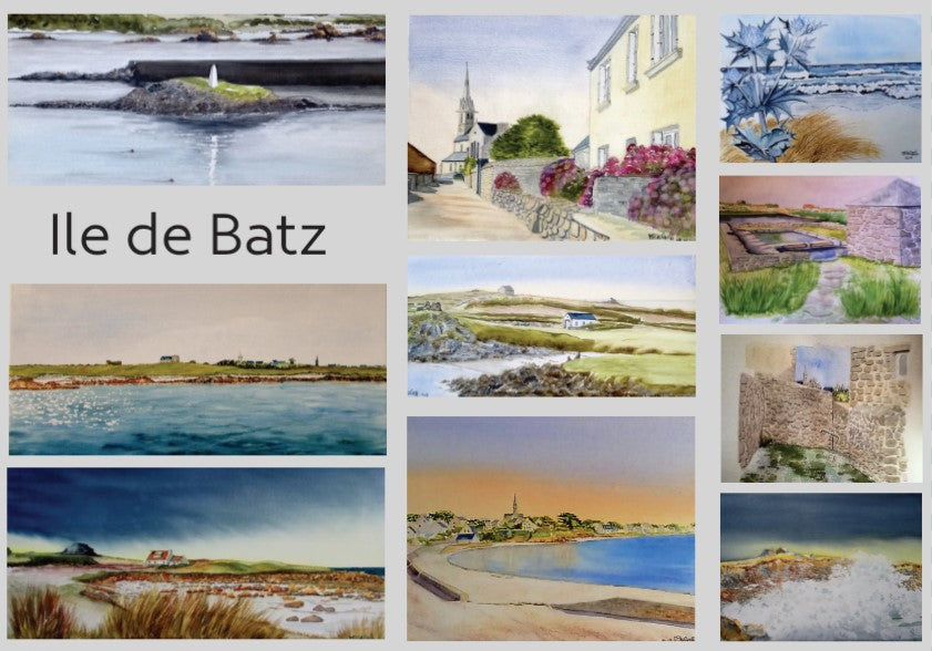 Carte postale ile de Batz, Bretagne