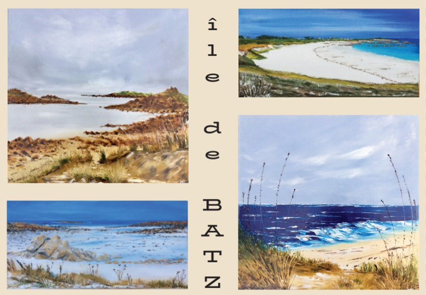 Carte postale ile de Batz, Bretagne