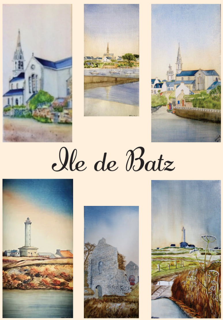 Carte postale ile de Batz, Bretagne