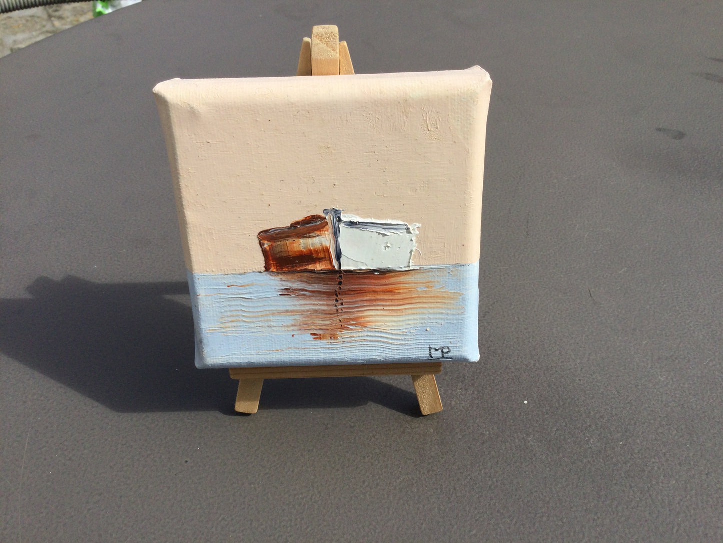 Miniature originale sur cheval