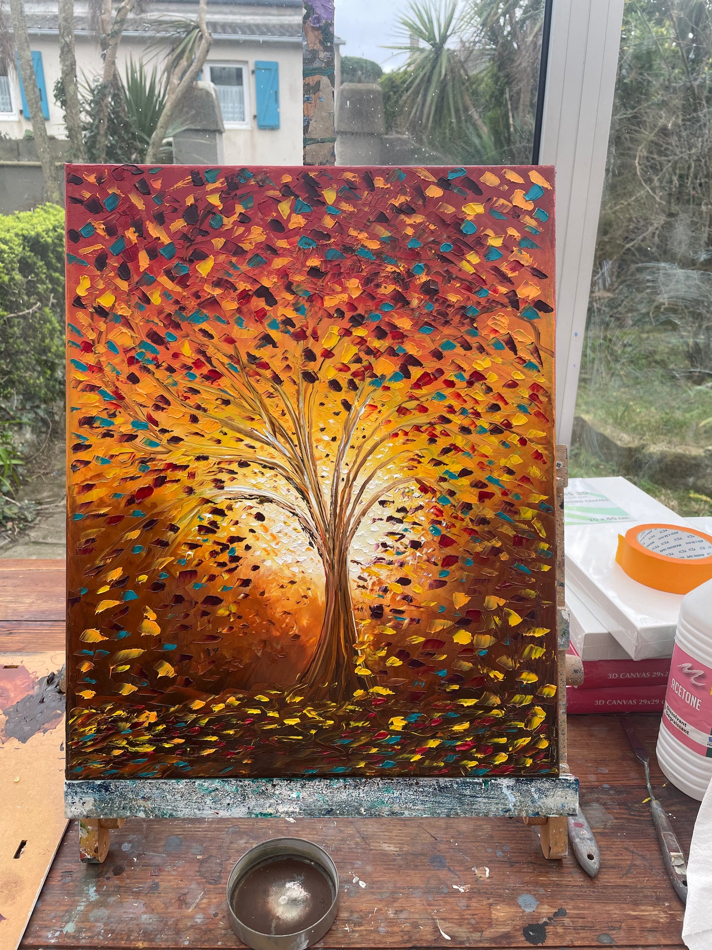 arbre de vie tourbillon d'automne