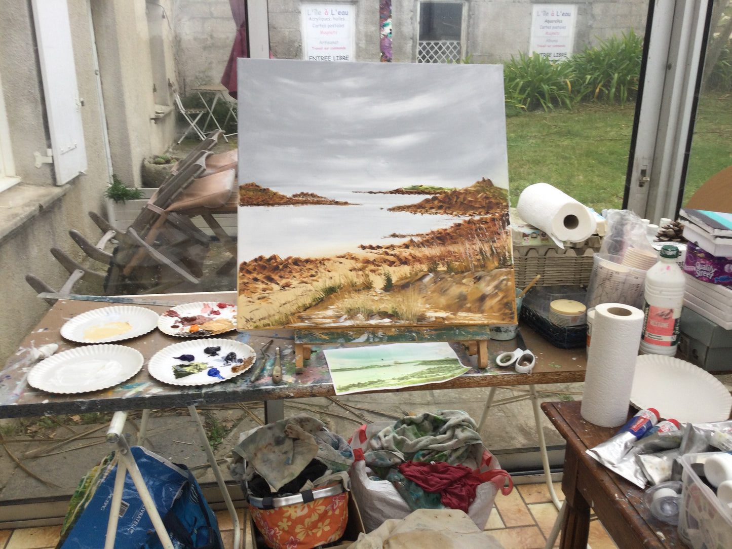 tableau paysage marin île de Batz
