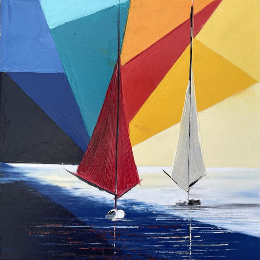 Tableau voiliers modernes ile de Batz