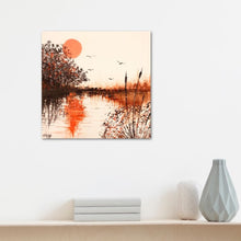 Load image into Gallery viewer, Orange, huile 29x29 3D, ile de Batz, Bretagne
